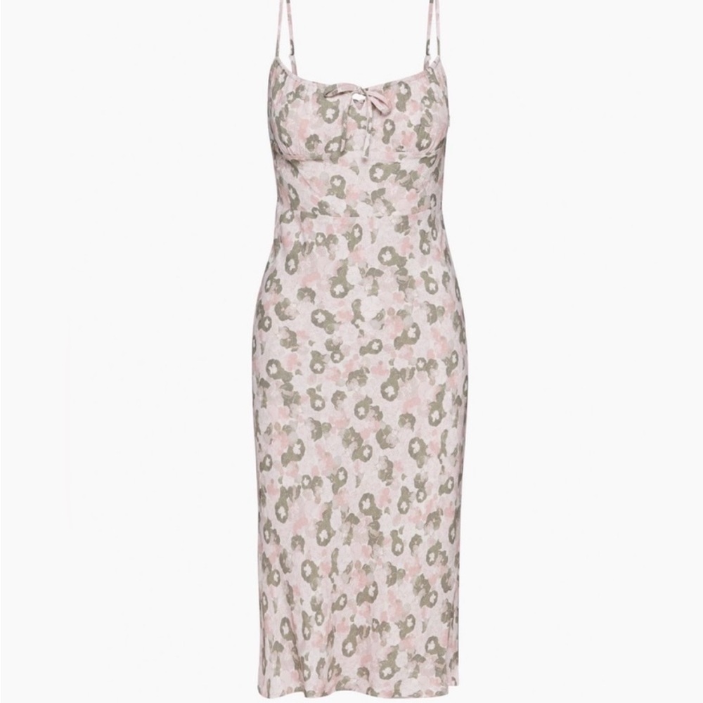 Floral Print Spaghetti Strap Midi Dress - Picture 2 of 8